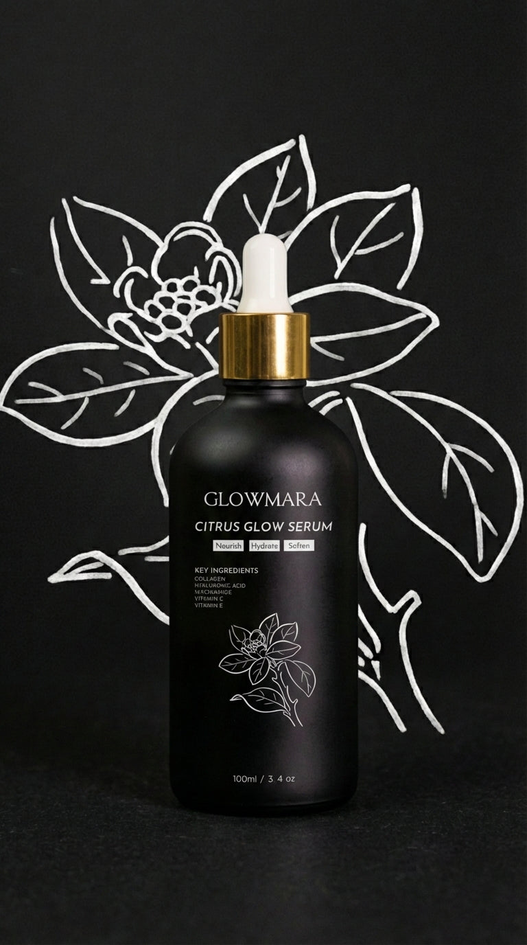 Citrus Glow Serum 100ml luxury skincare bottle